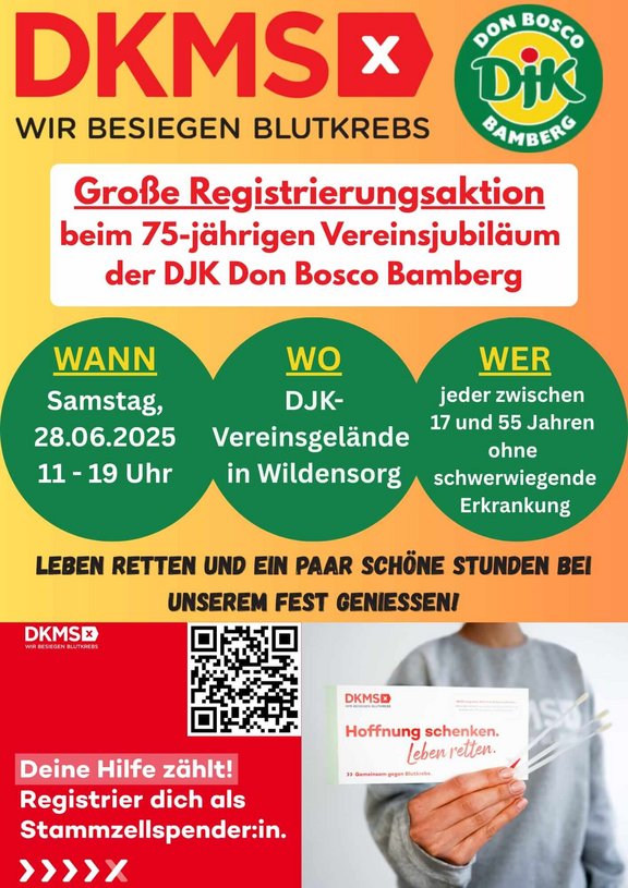 flyer aufruf dkms registrierungsaktion
